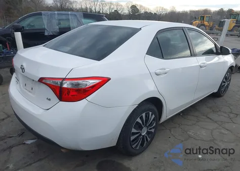 2014 Toyota Corolla Le from USA, damaged, VIN 2T1BURHEXEC048085